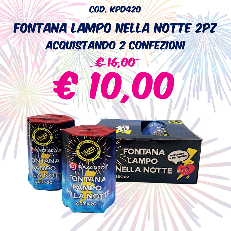 FONTANA LAMPO NELLA NOTTE 2PZ
