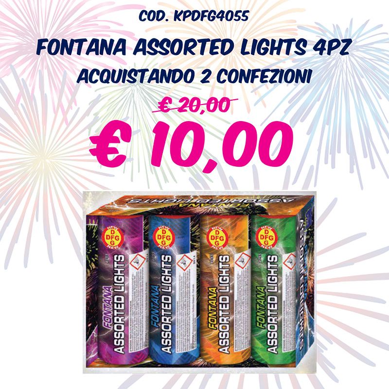 FONTANA ASSORTED LIGHTS 4PZ