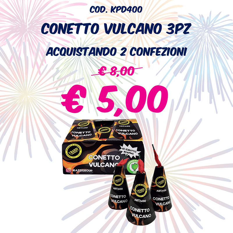 CONETTO VULCANO 3PZ