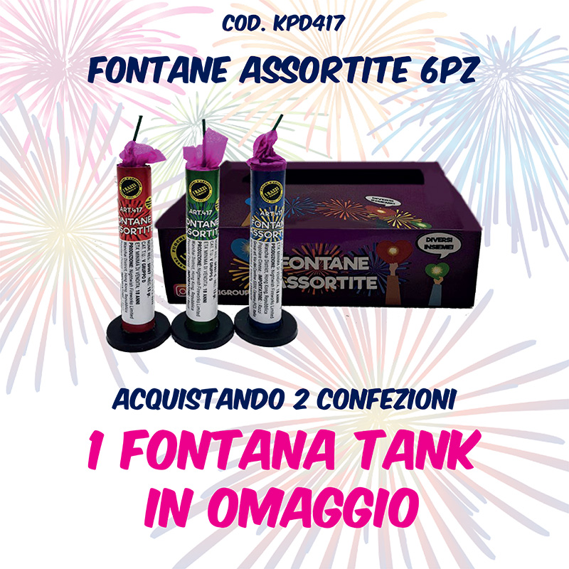 FONTANE ASSORTITE 6PZ
